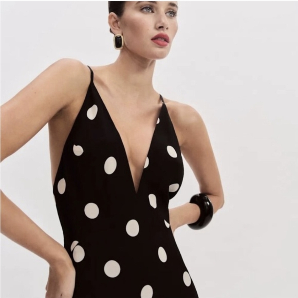 Reformation • Zani Dress in Moon Dot - size 2 - Picture 2 of 4